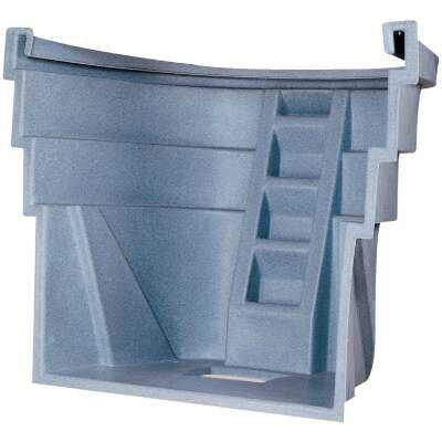 Wellcraft 60 In. x 48 In. Egress UV-Protected Polyethylene Granite Grey Window Well
