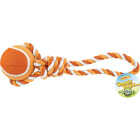 Westminster Pet Ruffin' it Giant Tennis Ball Rope Tug Dog Toy Image 2